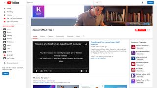 
                            9. Kaplan GMAT Prep - YouTube