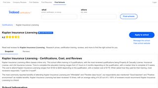 
                            8. Kaplan Insurance Licensing & Certifications, Cost, …