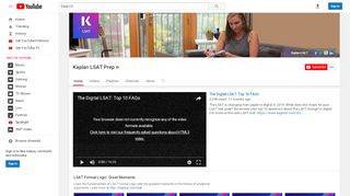 
                            6. Kaplan LSAT Prep - YouTube