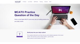 
                            10. Kaplan MCAT Practice Question of the Day