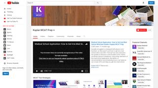 
                            7. Kaplan MCAT Prep - YouTube