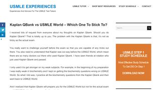 
                            4. Kaplan QBank vs USMLE World - Which One To …