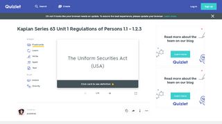 
                            8. Kaplan Series 63 Unit 1 Regulations of Persons 1.1 - 1.2.3 Flashcards ...