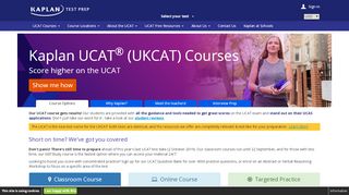 
                            10. Kaplan UCAT ® (UKCAT) Courses - kaptest.co.uk