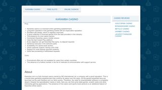 
                            5. Karamba Casino Online - Welcome bonus of up to …