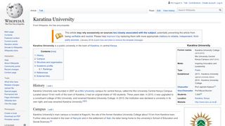 
                            8. Karatina University - Wikipedia