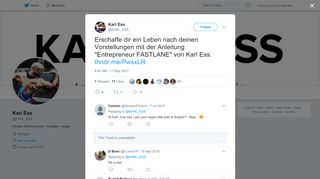 
                            4. Karl Ess on Twitter: 