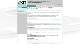 
                            3. Karlsruhe Institute of Technology (KIT) | Bewerbungsportal