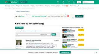 
                            6. Karlsruhe to Wissembourg - Karlsruhe Forum - TripAdvisor