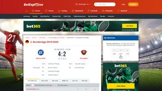 
                            2. Karlsruher - SG Dynamo Dresden, 03.08.2019 - H2H stats ...