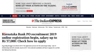 
                            8. Karnataka Bank PO recruitment 2019 online registration ...