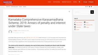 
                            6. Karnataka Comprehensive Karasamadhana Scheme, 2019 ...