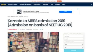 
                            6. Karnataka MBBS admission 2019 [Admission on basis of NEET ...