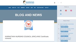 
                            7. Karnataka Nursing Council: - nursingmanthra.com