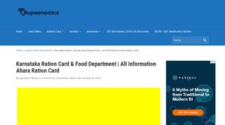 
                            9. Karnataka Ration Card & Food Department | All Information ...