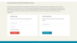 
                            10. karo.pluscard.de - Kartenabruf Online - Startseite