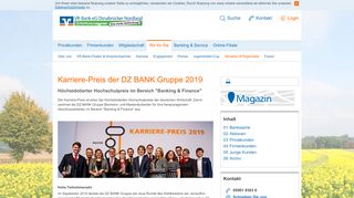 
                            7. Karriere-Preis der DZ BANK Gruppe - vrbank …