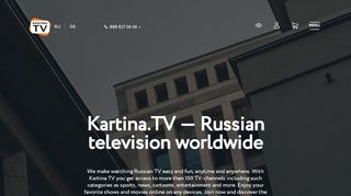 
                            4. Kartina.TV - watch Russian TV worldwide, 150 channels and ...