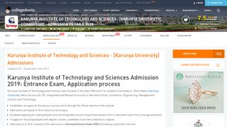 
                            6. Karunya University Admission 2019: Courses offered ...