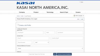 
                            1. Kasai North America, Inc Login - Job Listings at Kasai North America, Inc