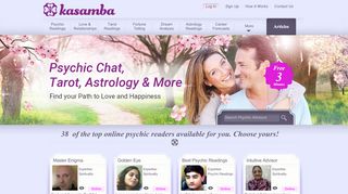 
                            8. Kasamba - Psychic Chat with Live Psychics | Choose yours!