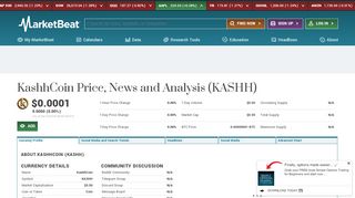 
                            8. KashhCoin News, Analysis and Price Prediction (KASHH ...