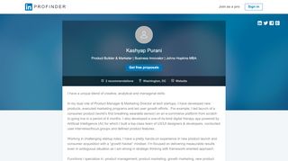 
                            8. Kashyap Purani - LinkedIn ProFinder