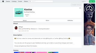 
                            2. Kasius - Roblox