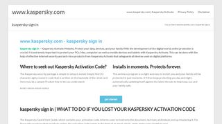 
                            5. kaspersky sign in to your account | …