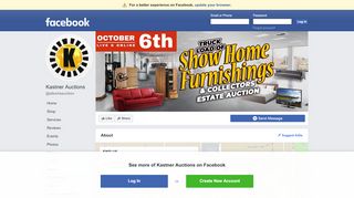 
                            7. Kastner Auctions - About | Facebook