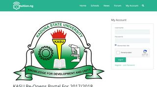 
                            8. KASU Re-Opens Portal For 2017/2018 Students Registration ...