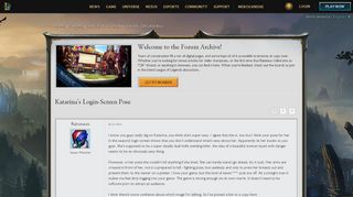 
                            6. Katarina's Login-Screen Pose - League of Legends Community