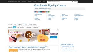 
                            6. Kate Spade Sign Up Coupon - allspecialcoupons.com