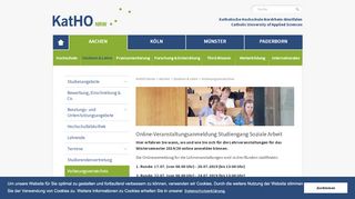 
                            3. KatHO: Online-Veranstaltungsanmeldung ... - katho …