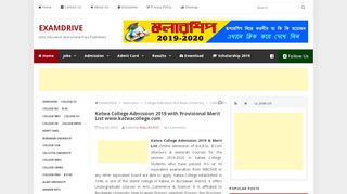 
                            9. Katwa College Admission 2019 with Provisional Merit List ...