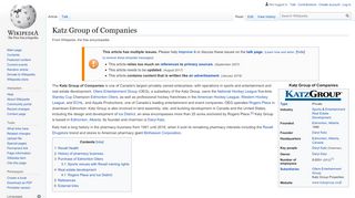 
                            8. Katz Group of Companies - Wikipedia