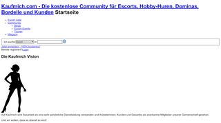 
                            2. Kaufmich! Escort, Hobby-Huren, Domina & Bordell-Community