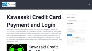 
                            5. Kawasaki Credit Card Payment and Login