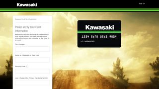 
                            2. Kawasaki Credit Card: Registration Verification - Citibank