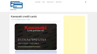 
                            6. Kawasaki credit cards - Credit card - …