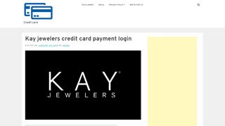 
                            8. Kay jewelers credit card payment login - Credit card