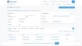 
                            4. KAZUKI COIN (KZCM) Token Tracker - Etherscan