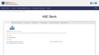 
                            8. KBC Bank (Belgium) - Bank Profile - The European Banks