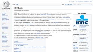 
                            4. KBC Bank - Wikipedia