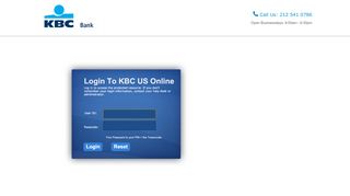 
                            8. KBC US Online: Log In