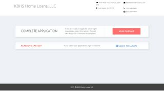 
                            3. KBHS Home Loans, LLC Online Application