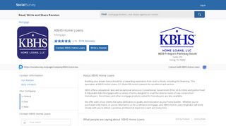 
                            5. KBHS Home Loans Mortgage Reviews - Social Survey