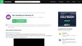 
                            6. KBL mPassBook for Windows 10 - download.cnet.com