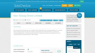 
                            7. Kbo Tooway Direct Ltd - Irish Company Info - SoloCheck