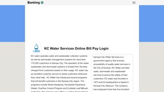 
                            9. KC Water Services Online Bill Pay Login - Banking.VC